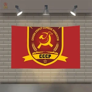 Drapeau CCCP badge circulaire collection héraldiques