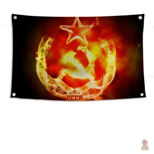 Drapeau CCCP Flamme Révolutionnaire