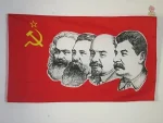 Drapeau CCCP avec portraits de Marx