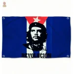 Drapeau révolutionnaire affichant l'icône Che