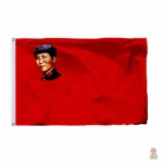 Drapeau rouge Mao Zedong, symbole du communisme