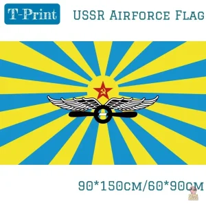 Drapeau communiste, motif bleu jaune, aviation soviétique