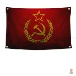 Drapeau rouge emblématique de l'Union soviétique