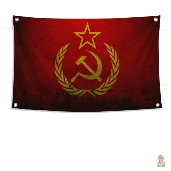 Drapeau rouge emblématique de l'Union soviétique