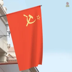 Drapeau URSS classique rouge avec étoile pour balcon