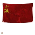 Drapeau URSS éclaboussure jaune
