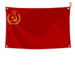 Drapeau au design unique de l'URSS en jaune