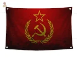 Drapeau URSS avec effet éclaboussé