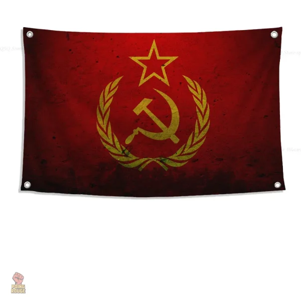 Drapeau URSS pour affichage dans des expositions