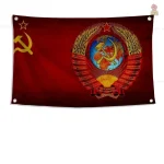 Drapeau représentant l'idéologie soviétique