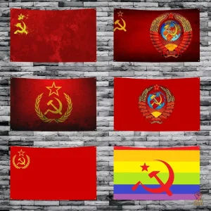 Drapeau communiste emblématique de l'URSS