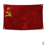 Drapeau aux couleurs emblématiques de l'Union Soviétique