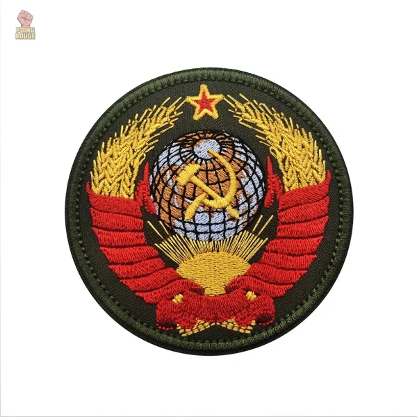 Ecusson CCCP faucille marteau sur fond rouge 5 cm - vue 2