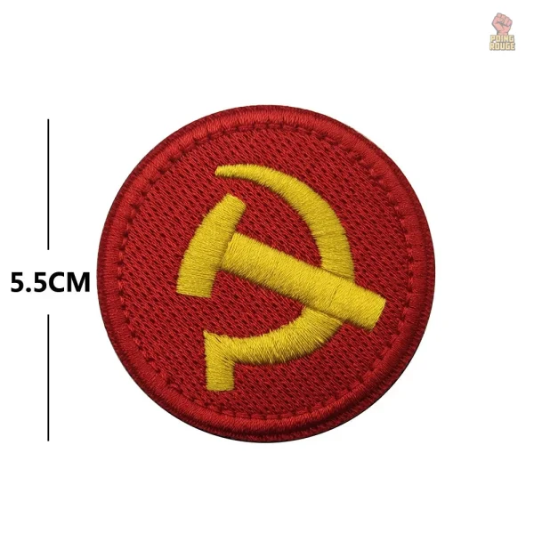 Ecusson CCCP faucille marteau fond rouge 8 cm - vue 5