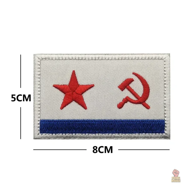 Emblème CCCP sur fond rouge, design vintage