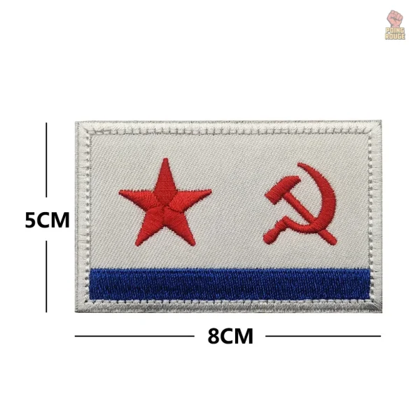 Design retro d'écusson CCCP en rouge et noir