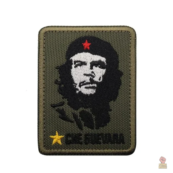 ecusson-che-guevara-patch-militaire-fond-kaki-etoile-jaune-6x8cm-1 Ecusson Che Guevara militaire fond kaki étoile jaune 6x8cm