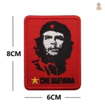 Patch militaire inspiré de Che Guevara, couleur kaki