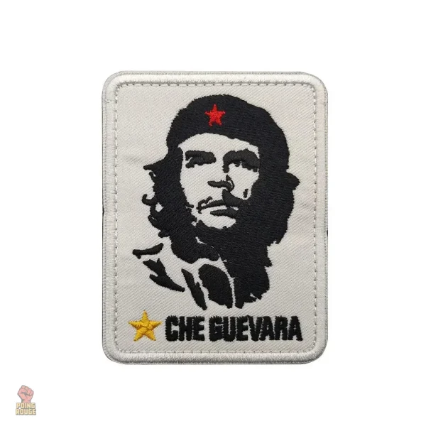 Ecusson Che Guevara, design fond kaki et étoile jaune