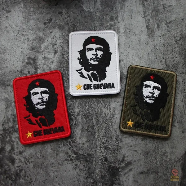 Patch Che Guevara militaire avec étoile jaune sur fond rouge