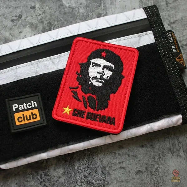 Patch militaire Che Guevara avec étoile jaune, 6x8cm