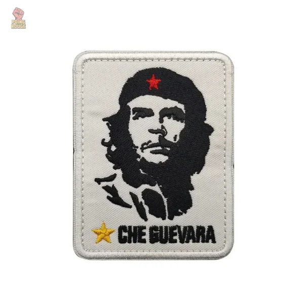 Patch Che Guevara 6x8cm, fond rouge, design iconique