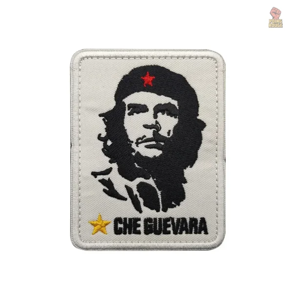 Patch 6x8 cm Che Guevara en velcro avec design kaki