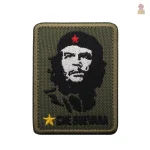 Ecusson rouge avec motif Che Guevara et étoile