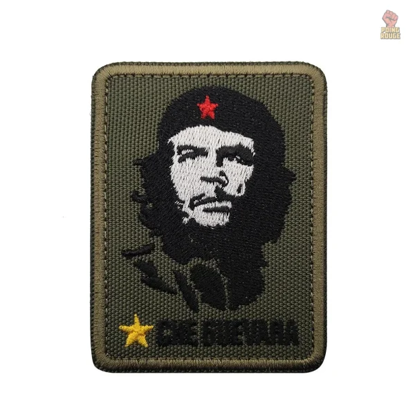 Ecusson rouge avec motif Che Guevara et étoile