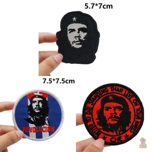 Ecusson portrait Che Guevara sur fond noir