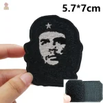 Ecusson 5x7cm avec image de Che Guevara en noir et blanc