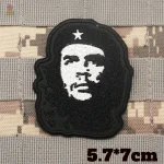 Ecusson militaire 8 cm avec image emblématique de Che