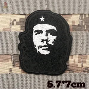 Ecusson militaire 8 cm avec image emblématique de Che