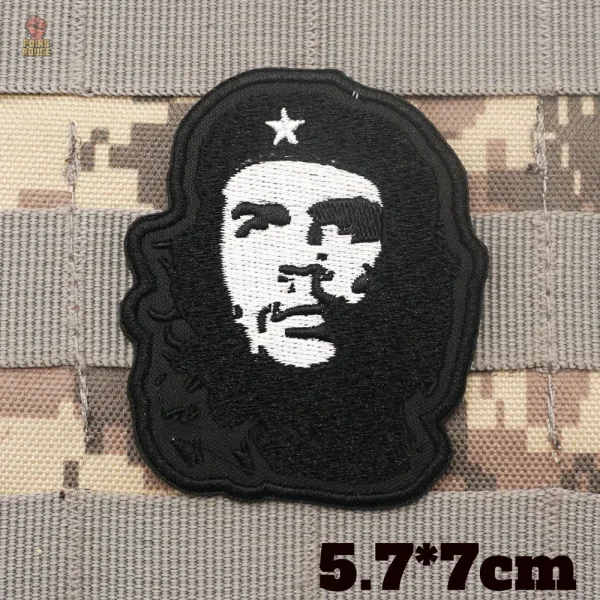 Ecusson militaire 8 cm avec image emblématique de Che