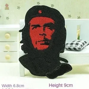 Ecusson Che Guevara portrait rouge fond noir 6x9cm
