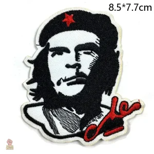 Ecusson Che Guevara portrait signature fond blanc