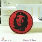 Ecusson Che Guevara, style graphique sur fond blanc