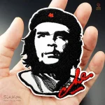 Ecusson 8x9 cm de Che Guevara, fond noir