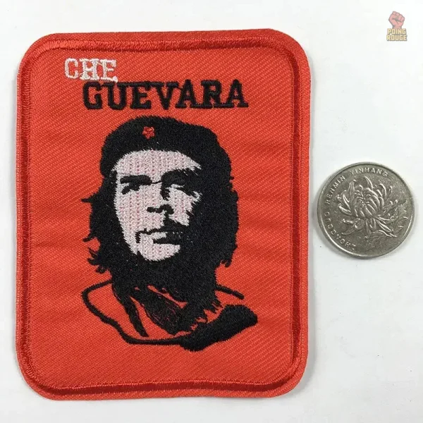 Détail du portrait de Che Guevara en écusson