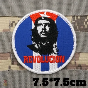 Détail de l'écusson Che Guevara 5x7 cm en Velcro