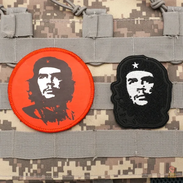 Ecusson militaire Che Guevara fond bleu 7cm