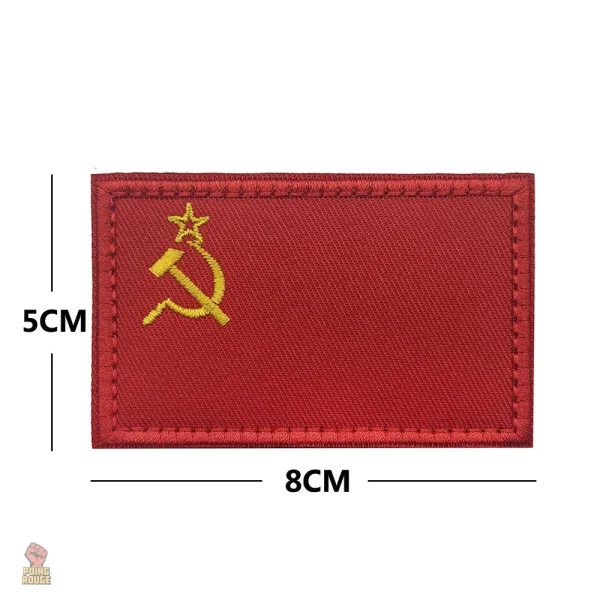Ecusson URSS armoires globe étoile fond noir rond - vue 5