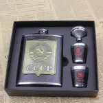 Flasque 8 oz avec entonnoir, collection CCCP