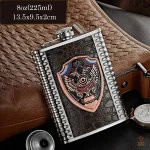 Flasque Russie Bouclier Aigle Ochrana en inox