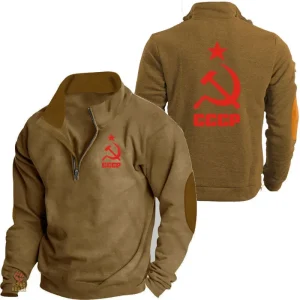Hoodie CCCP sport en bordeaux avec design moderne
