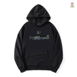 Hoodie noir CCCP pour les passionnés d'histoire aéronautique