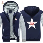 Style communiste avec hoodie zip et tissu confortable