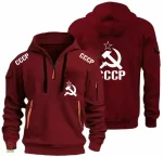 Hoodie CCCP avec éléments néon et style tactique