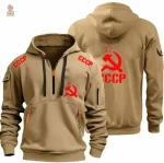 Hoodie CCCP KGB en noir avec accents néon