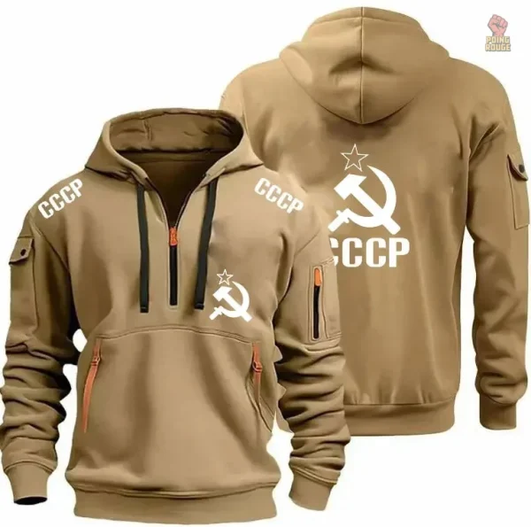 Veste noire CCCP avec finitions néon éclatantes